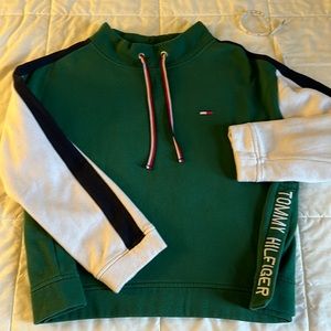 Tommy Hilfiger, NWOT, large sweatshirt, mock neck with ribbon, long sleeves